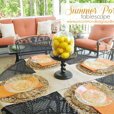 Summer Porch Tablescape and a Summer Tablescape Link Party