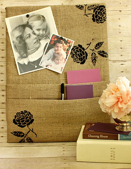 Burlap Covered Pin Board - Organize and Decorate Everything
