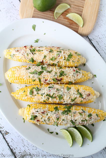 roasted chipotle lime corn on the cob