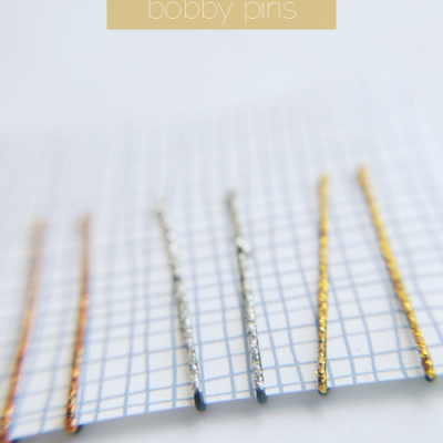 Make your Own Glitter Bobby Pins
