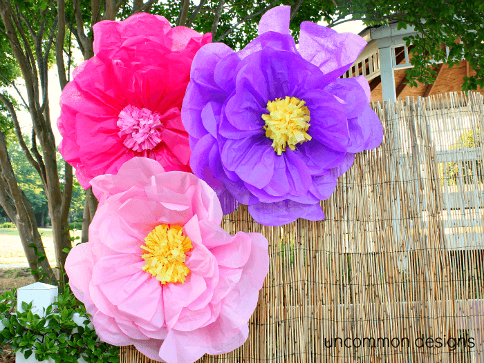 How to Make Giant Tissue Paper Flowers - Uncommon Designs