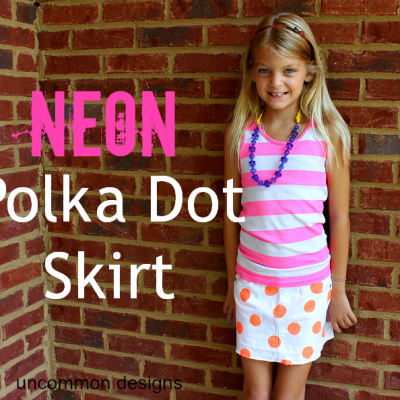 Neon Polka Dot Skirt