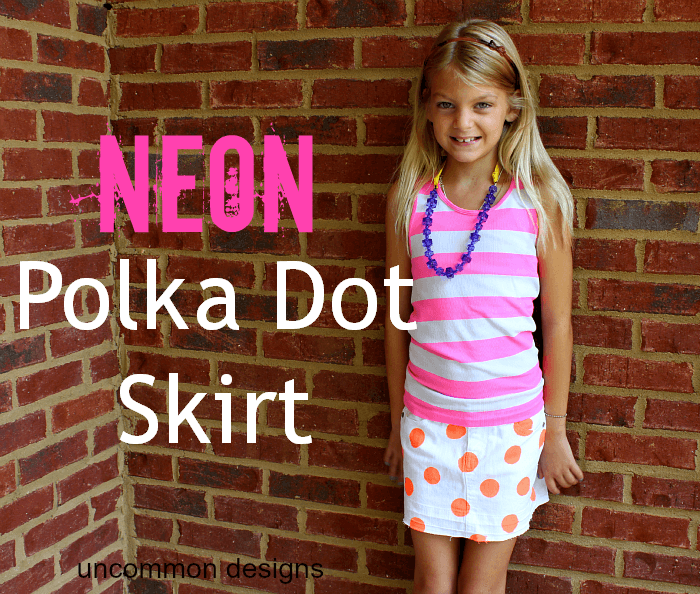 Kids polka dot clearance skirt