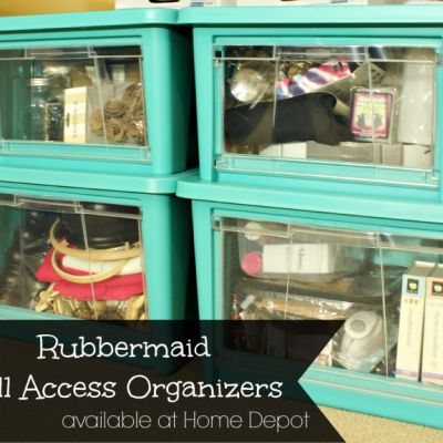 Rubbermaid All Access Organizers for my Craft Room