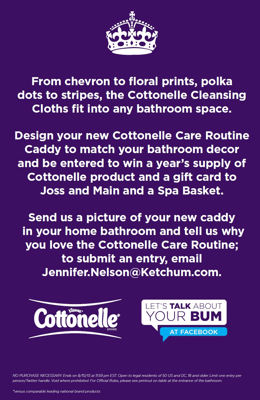 cottonelle care routine caddy contest