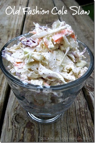 old fashion cole slaw