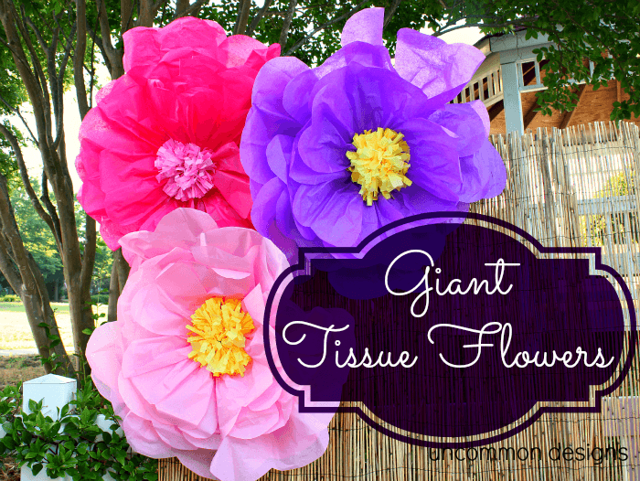 how to make giant tissue paper flowers