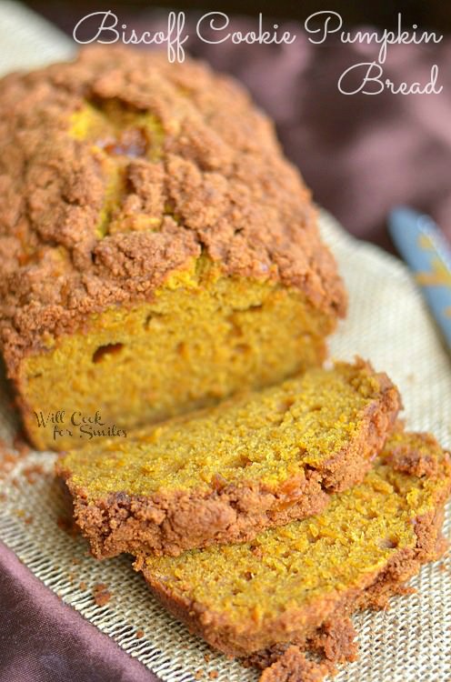 biscoff cookie pumpkin bread