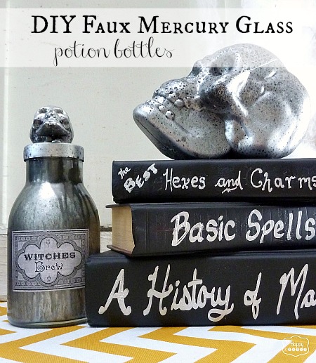 DIY-Faux-Mercury-Glass-Potion-Bottles-with-DIY-Spell-Books