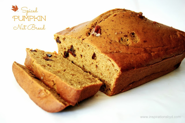 spiced pumpkin nut bread