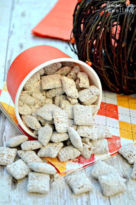 pumpkin nutella muddy buddies