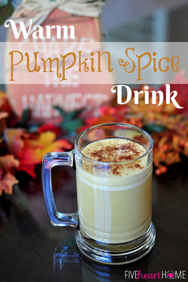 warm pumpkin spice drink