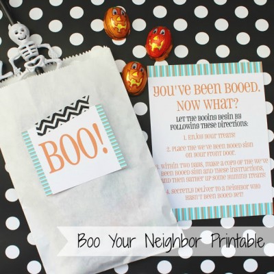 Boo Your Neighbor Halloween Printables