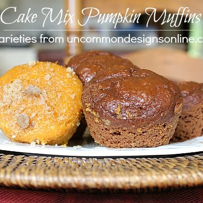 Cake Mix Pumpkin Muffins