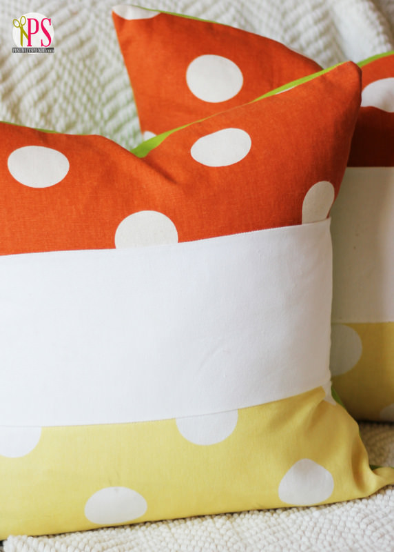 candy corn pillow