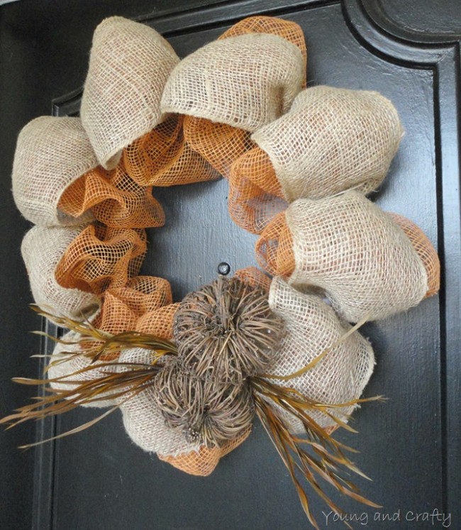 fall deco mesh wreath