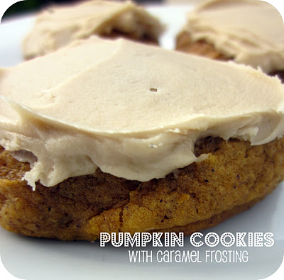 fall_desserts_pumpkin_cookies_with_caramel_frosting_myrecipemagic