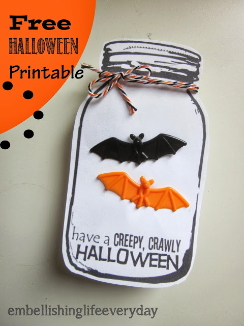 halloween mason jar printable