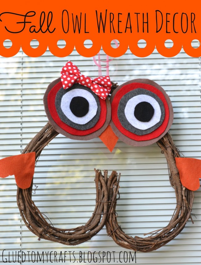 Fal Owl Wreath