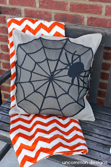 no sew halloween pillow cover