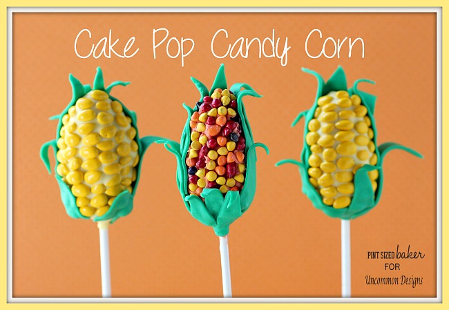 Cake Pop Candy Corn Treats ~ Perfect for a fall celebration! www.uncommondesignsonline.com #recipes