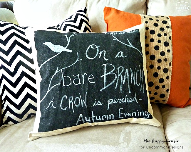 DIY Chalkboard Pillow - Uncommon Designs