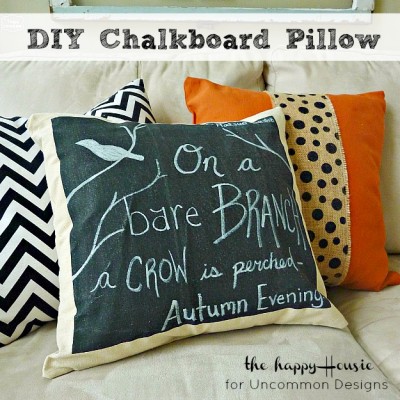 DIY Chalkboard Pillow