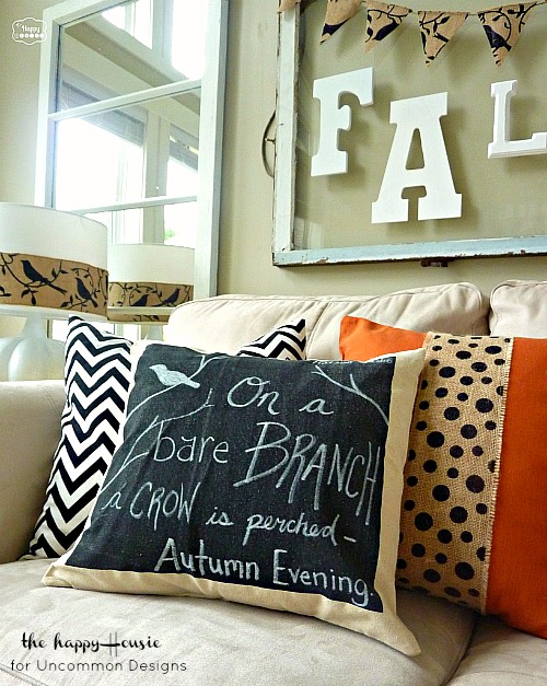 DIY Chalkboard Pillow - Uncommon Designs