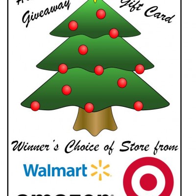 $500 Amazon, Wal-Mart, or Target Gift Card Holiday Giveaway