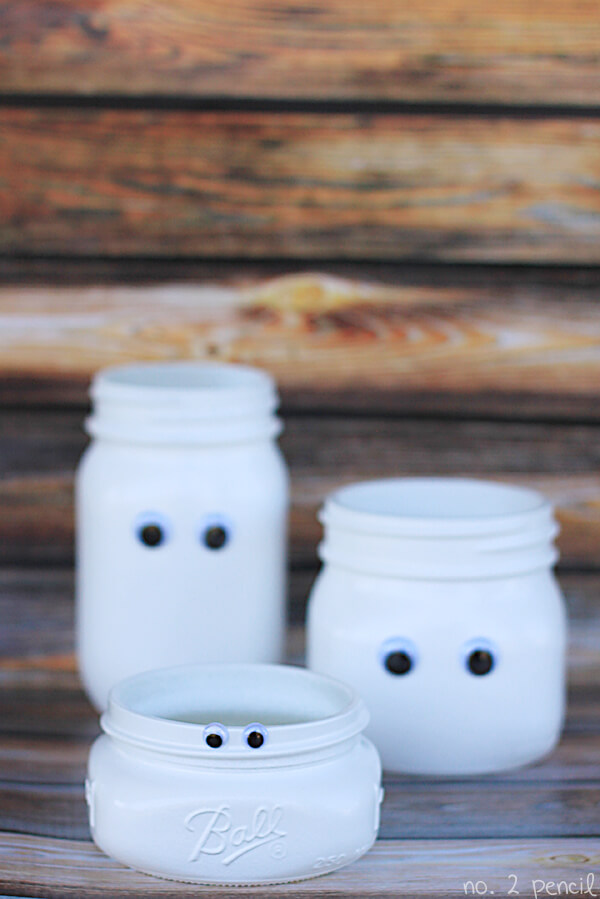 mason jar ghosts
