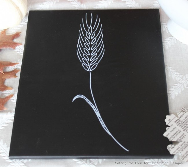 chalkboard art hot pad