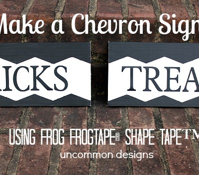 Make a Chevron Sign for Halloween using FrogTape® Shape Tape™