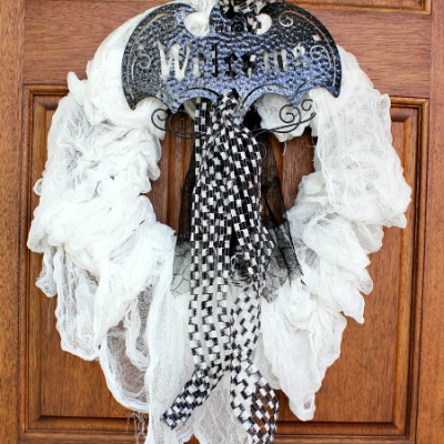 Spooky Halloween Mummy Wreath