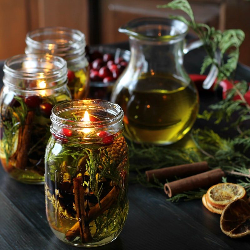 Mason Jar Oil Candle Lamp Gift Idea by Hearth and Vine