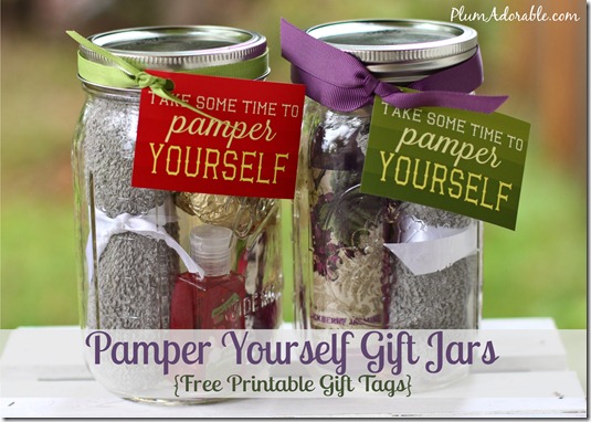 pamper yourself gift jar