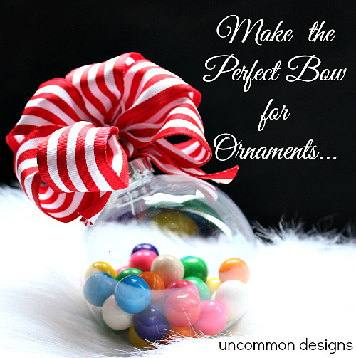 Making Perfect Bows for Ornaments with Bowdabra - Uncommon Designs