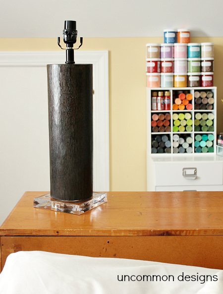 Updating a Lamp with Deco Art's New Chalky Finish Paint