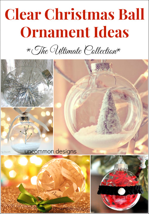 DIY Clear Glass Ball Snowman Ornament Craft for Christmas