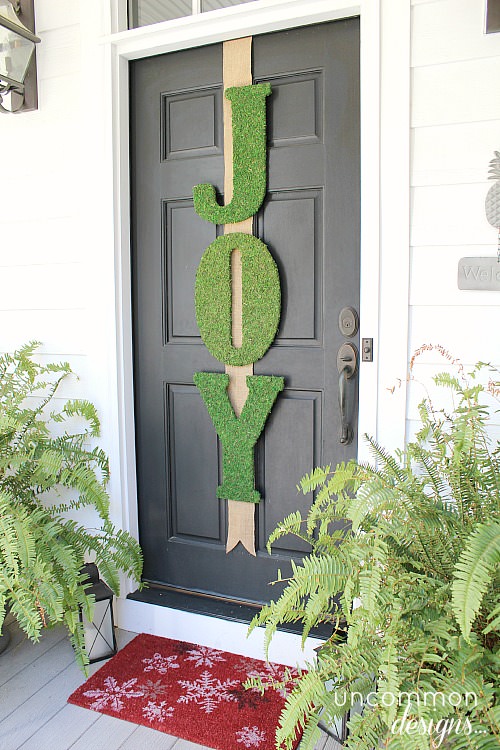 diy moss covered letters