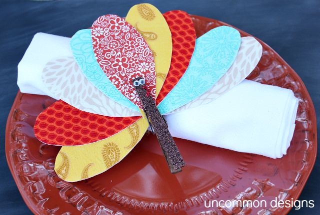 Thanksgiving turkey napkin rings