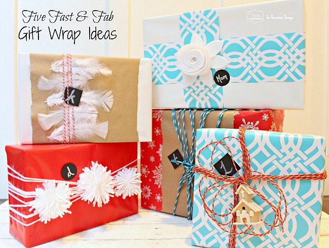 Fabulous DIY Christmas wrapping ribbon and labels