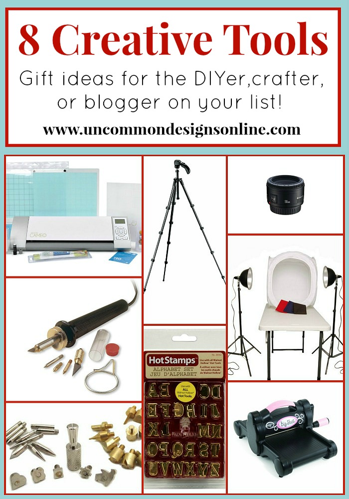 8 Creative Tools for Crafters, DIYers, and Bloggers. #giftideas #christmasideas 