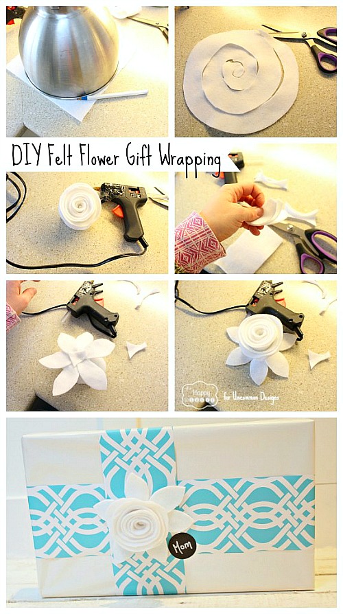 DIY Felt Flower Tutorial. #felt #flower #feltflower