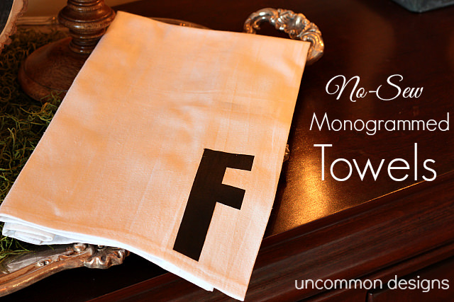 Monogrammed towels deals