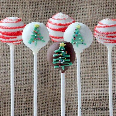 Christmas Tree Cake Pops - Uncommon Designs