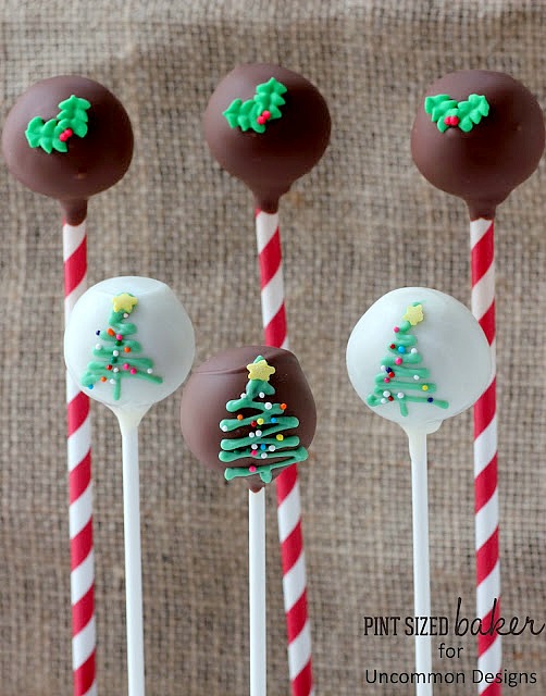 How to make Christmas Tree Cake Pops with this step by step tutorial. #recipes #christmas #cakepops via www.uncommondesignsonline.com