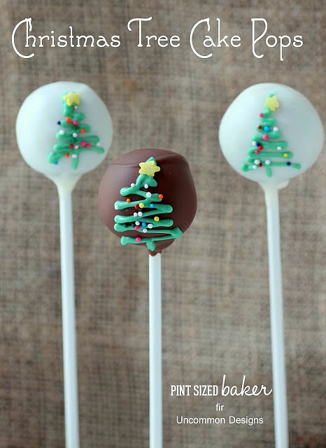 How to make Christmas Tree Cake Pops with this step by step tutorial. #recipes #christmas #cakepops via www.uncommondesignsonline.com