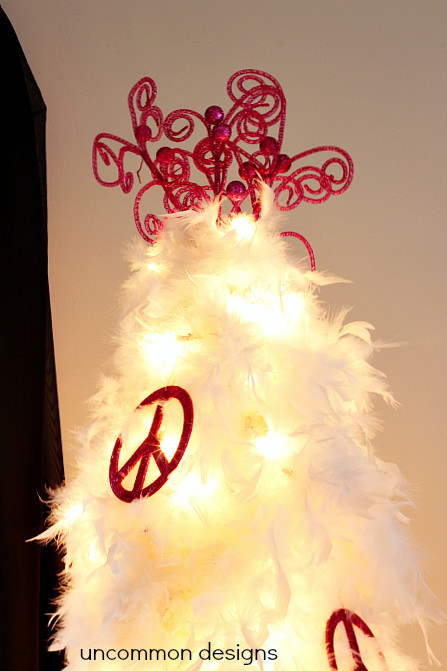 feather christmas tree topper