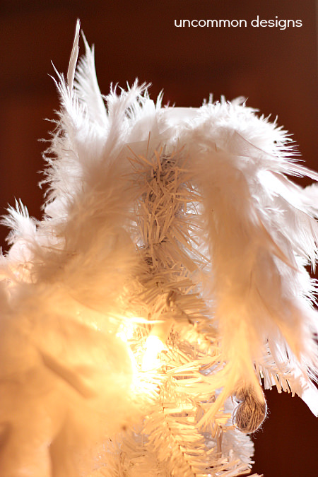 DIY Feather Boa Tree