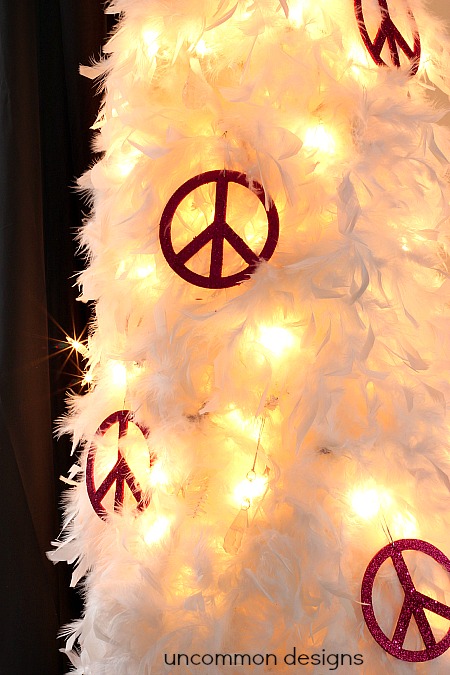 DIY Feather Christmas Tree